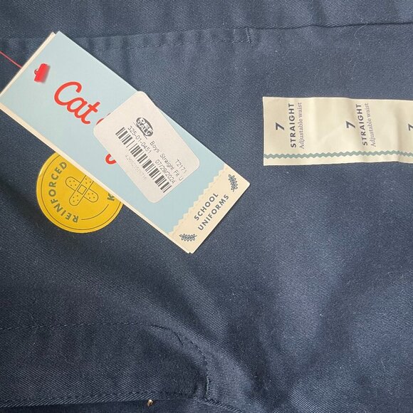 School Uniforms. Cat & Jack Boys Straight Leg Pants Size 7 Navai. NWT. - Picture 4 of 7